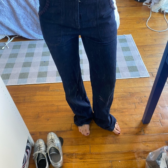 See By Chloe Dark Wash Flare Jeans - Picture 1 of 7